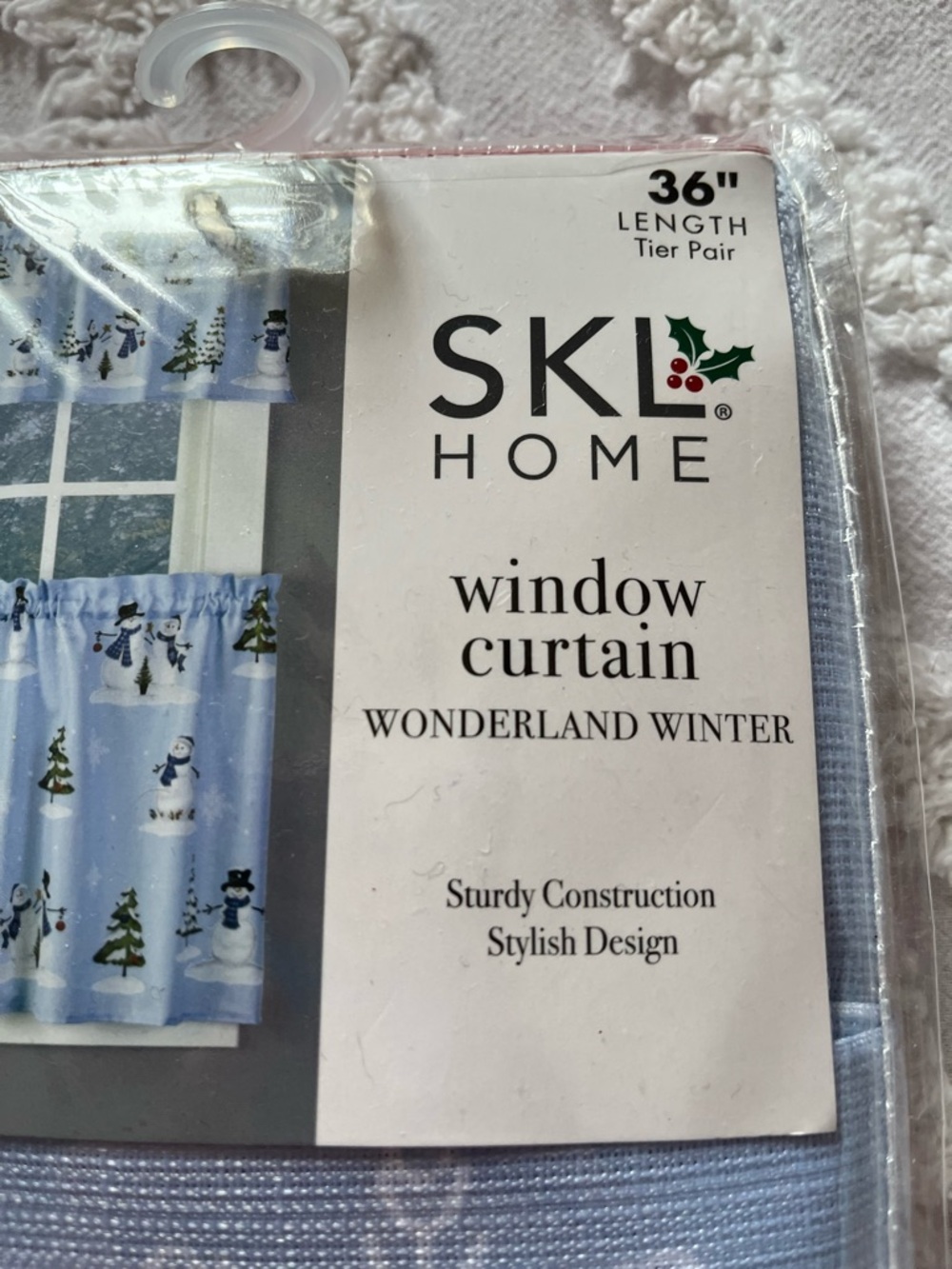 SKL Home Snowman Hoilday curtains